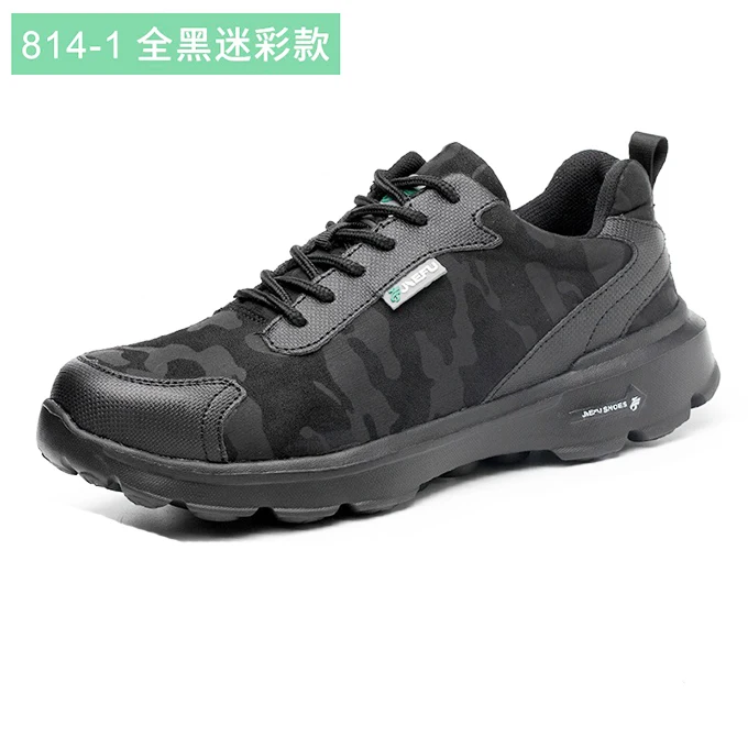 Мужские туфли-оксфорды, легкие дышащие, с защитой от ударов, со стальным носком, мужские рабочие ботинки - Цвет: 01