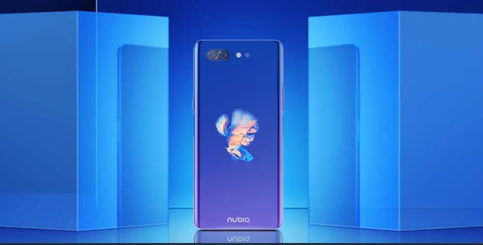 Zte Nubia X 4 г LTE двойной экран мобильного телефона 6,26 "5,1" Snapdragon 845 8 ГБ 128 двойной камера 24MP 16MP 2 дисплей смартфон