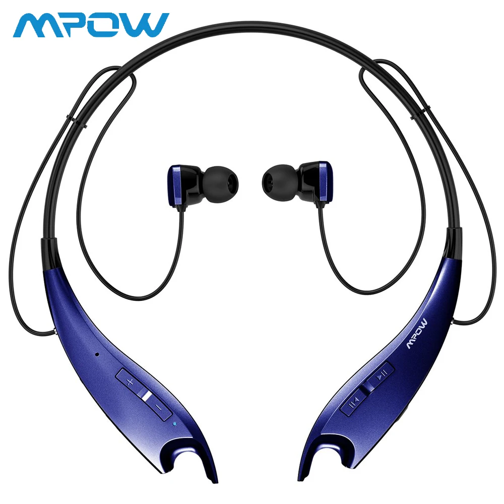 

Mpow Jaws Bluetooth V4.1 Headphones Wireless Neckband Headset 4 Colors Fashion Neck Halter Earbuds Real HiFi Stereo Headphones