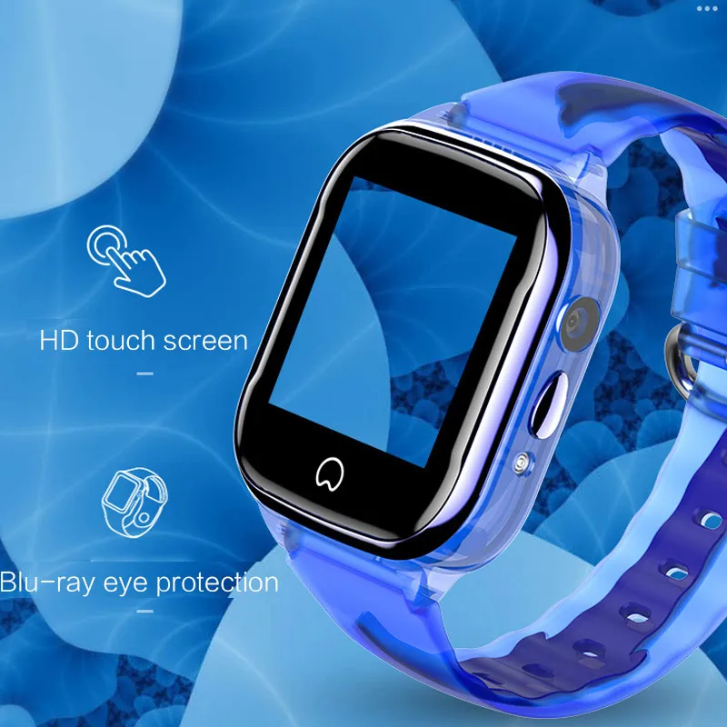 2019 hot HD Camera GPS Waterproof Large Battery Child Smart Watch 1.22 inch Color HD Touch Screen WIFI SOS Smart Baby Watch