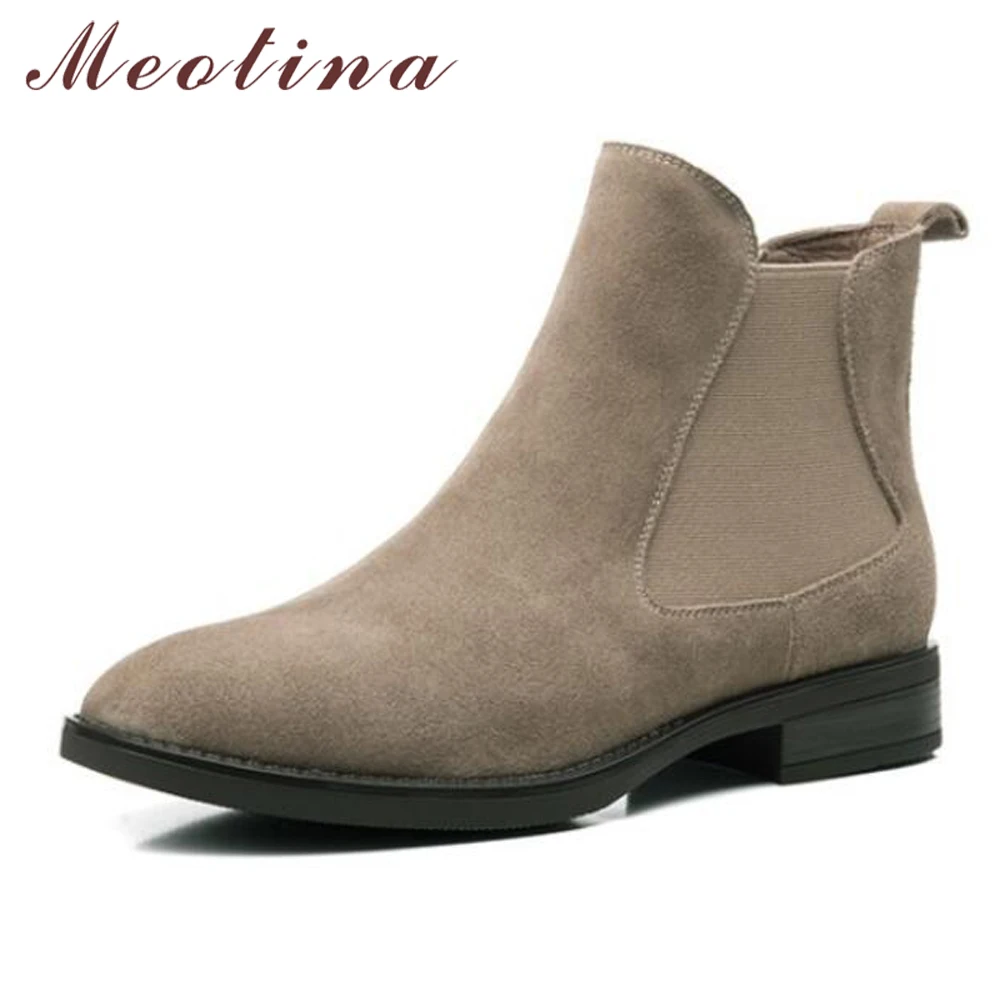 womens brown ankle boots no heel