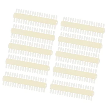 

10 Set Total 720 Tips Transparent Fan-Shaped Nail Art Tips Display Polish Board Display Practice Sticks Tool