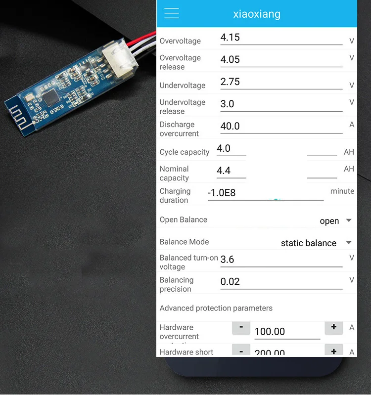 Bms pcm smart bms Li Ion 10S 36 В 50 А 40 30 20 с приложением UART для android Bluetooth программное