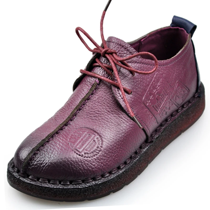 CEYANEAO/Женская обувь ручной работы; обувь из натуральной кожи на плоской нескользящей подошве для мам; женские лоферы; мягкие тонкие повседневные туфли; женская обувь; Fla