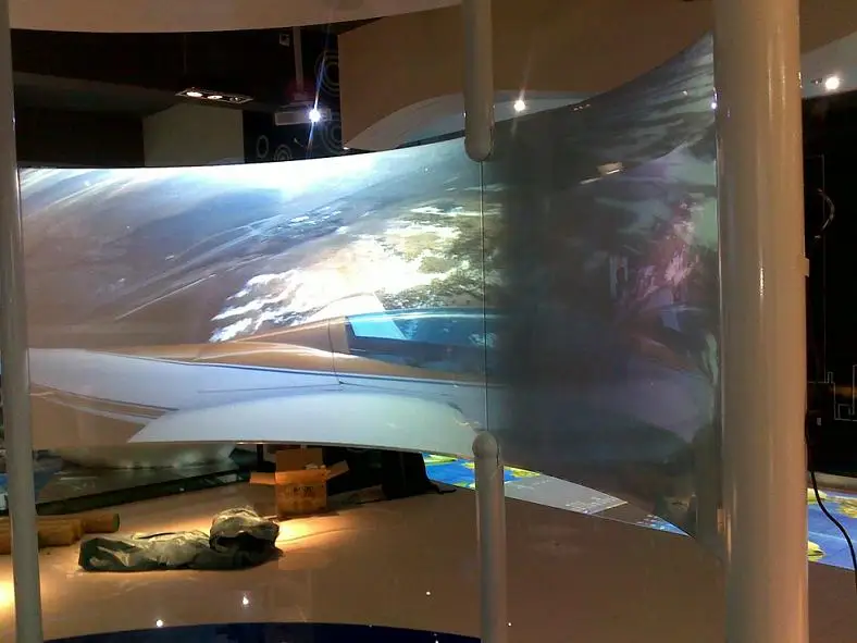 Curtain projection screen curtain glass membrane projection screen