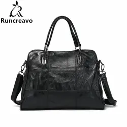 Модная дамская сумочка Для женщин из натуральной кожи сумка черная кожаная сумка Bolsas femininas Женская сумка