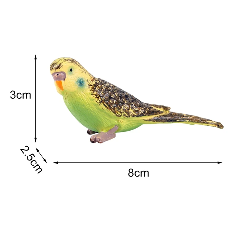 Сад эмультационный лес попугай изображение Миниатюрные модели животных ремесло фигурка птицы пластиковые ремесленные украшения аксессуары