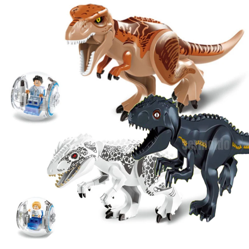 Юрский Мир 2 парк тираннозавр indominius Rex Indoraptor строительные блоки фигурки