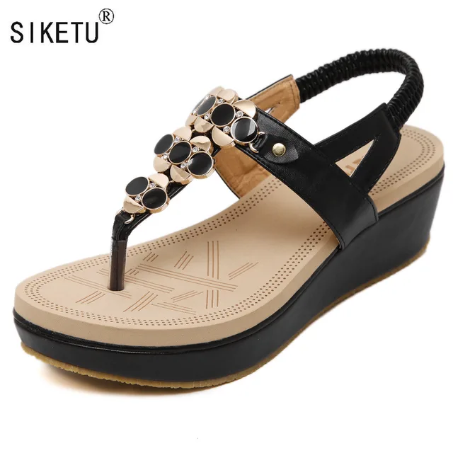 Summer Comfortable Sandals Women Platform Sandals Fashion Flip Flops Shoes Woman Sandals 35-40 SIKETU Brand 
