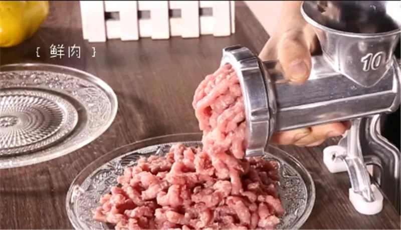 

Manual meat grinder machine hand wringing small household enema for stainless steel knife dish stir meat mashed garlic sausage