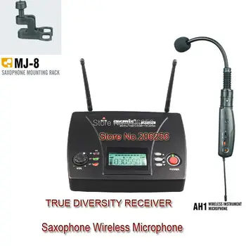 

Professional True Diversity Receiver 727R UHF PLL instrument Wireless System Microphone Saxe microphone Saxophone AH1 MJ-8 Rack