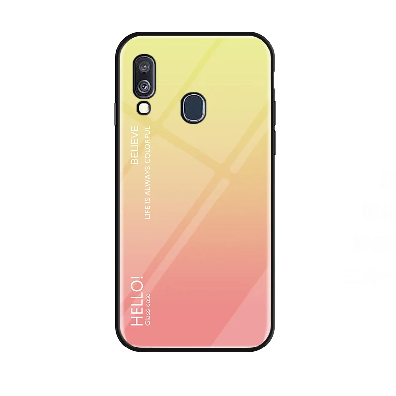Luxurious Gradient Tempered Glass Protective Back Cover