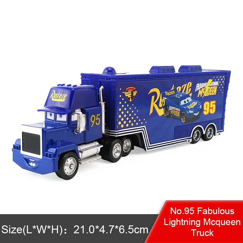 Disney Pixar Cars 2 3 Lightning McQueen Jackson Storm Cruz Mack Uncle Truck 1:55 литой модельный автомобиль игрушки для детей Новинка - Цвет: Mack FabulousMcQueen