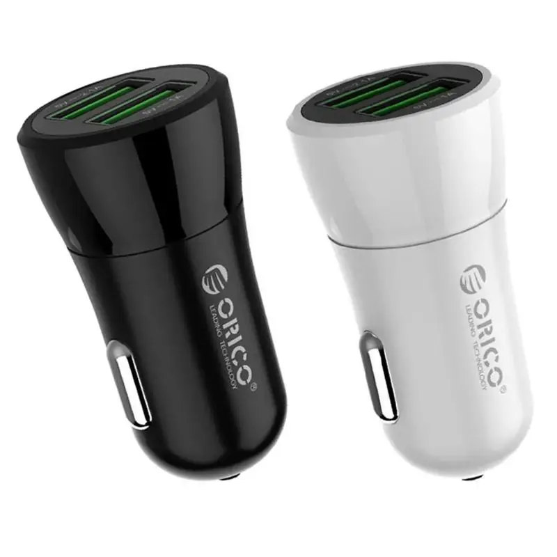 ORICO UPQ-2U 12W Mini USB Auto Ladegerät Dual USB Lade Ports Auto-Ladegerät für iphone 8 plus Samsu