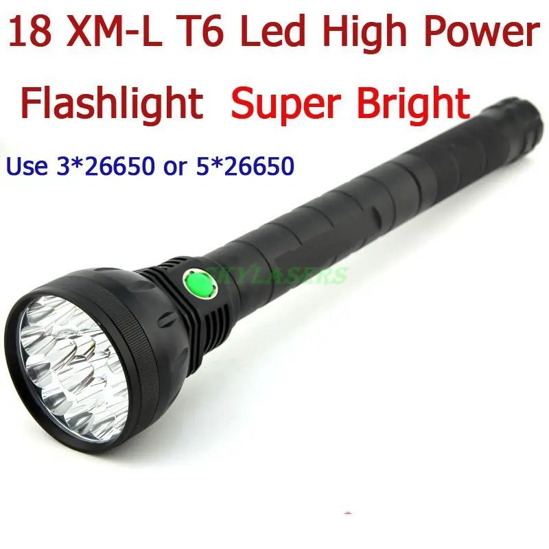 Free Shipping 18T6 Super Bright 22000 Lumen 18 x CREE XM-L T6 LED Flashlight Strong Torch Flash Light With Lanyard For Outdoors Free Shipping 18T6 Super Bright 22000 Lumen 18 x CREE XM-L T6 LED Flashlight Strong Torch Flash Light With Lanyard For Outdoors