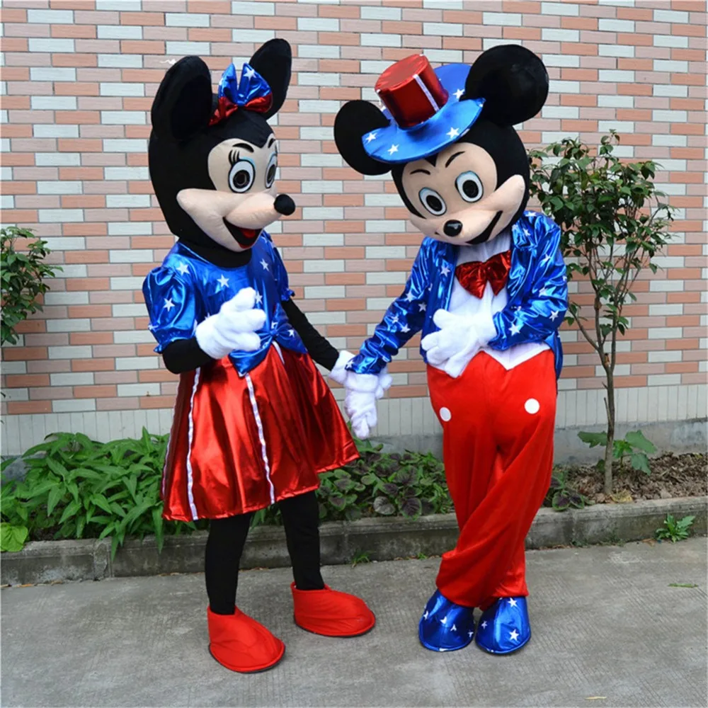Флаг США, маскарадный костюм Минни и Микки, маскарадный костюм персонажа мультфильма на день рождения, маскарадный костюм, наряд для взрослых
