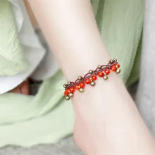 women anklet 2016 new accessories DIY weave 3 colors hot sell copper alloy foot rope jewelry wholesale anklets bracelet BT05