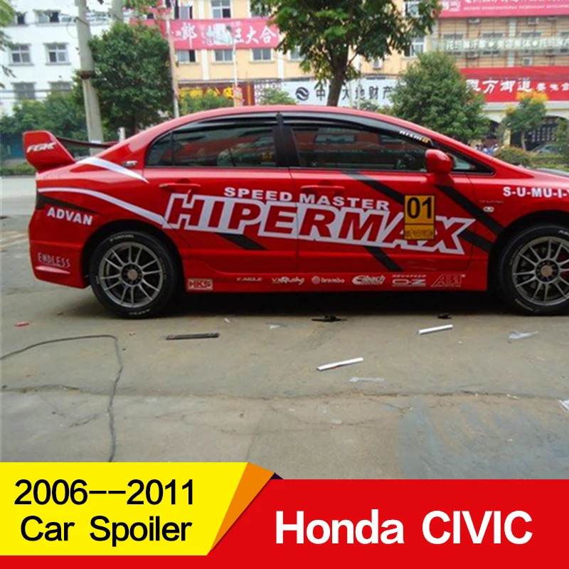 Используется для Honda CIVIC спойлер 2006-2011 года ABS Материал ciimo заднее крыло с цветным украшением специальный аксессуар для автомобиля refitt