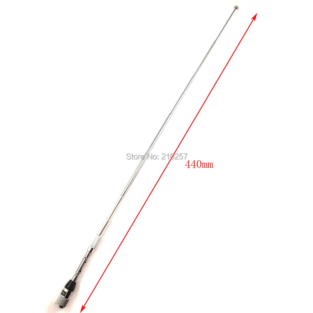 1 шт. 136 174 МГц FM 150 м телескопическая антенна 3dbi с Sma Male Connetcor многофункциональная