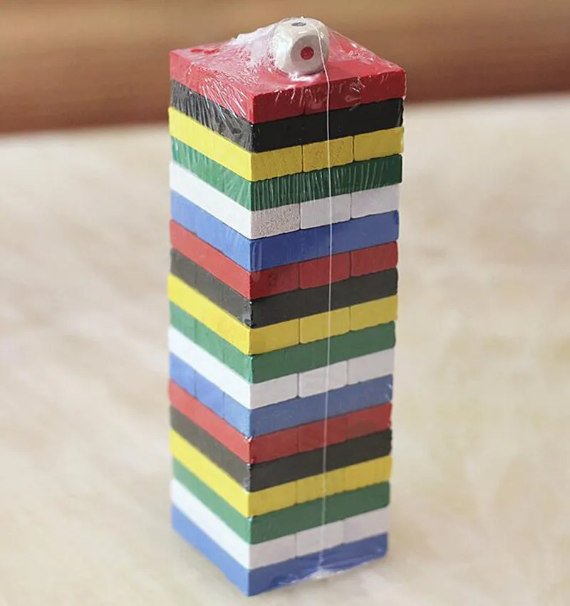 

Child Environmentally friendly wood Blocks Toy Domino Jenga Educational family games Learn Gift
