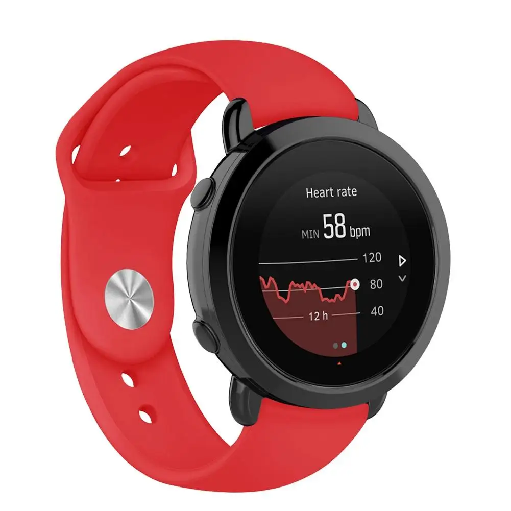 Замена силикона браслет часы браслет ремешок для SUUNTO 3 фитнес Смарт часы - Цвет: Red