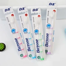 FM 2 шт щетиной зубная щетка для взрослых пары бамбуковая зубная щетка Глубокая чистка гигиена полости рта Экологичная escova de dente язык