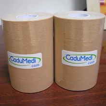 1 рулон 10*5 м кинезиологическая кинезио лента чистый хлопок вентиляция Водонепроницаемый Олимпийский Спорт Безопасность игры Футбол Теннис Бадминтон