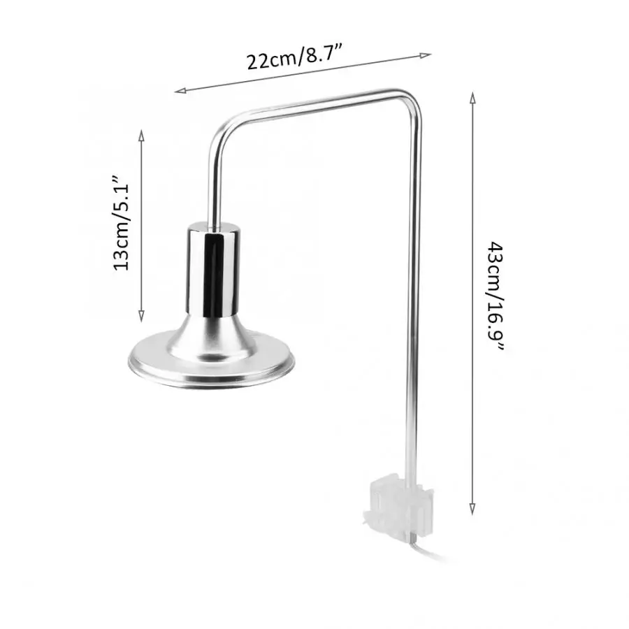 Фонарик для рыбалки 220 в современный стиль высокий яркий светодиодный светильник с кронштейном и зажимом для аквариума рыбы погружной - Цвет: 20W
