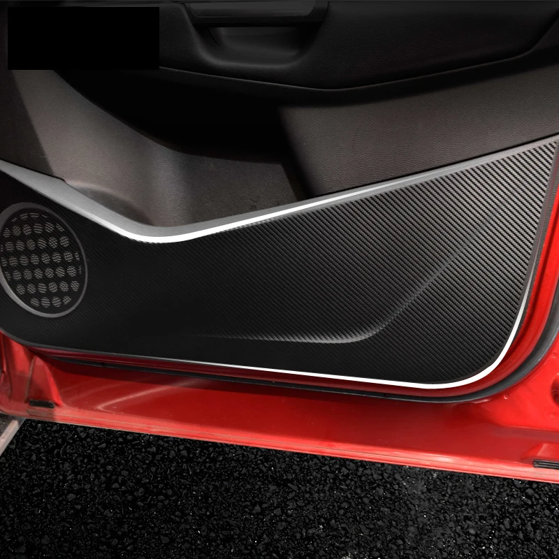 

lsrtw2017 carbon fiber car door anti-kick film for ford kuga 2012 2013 2014 2015 2016 2017 2018 2019 ford escape