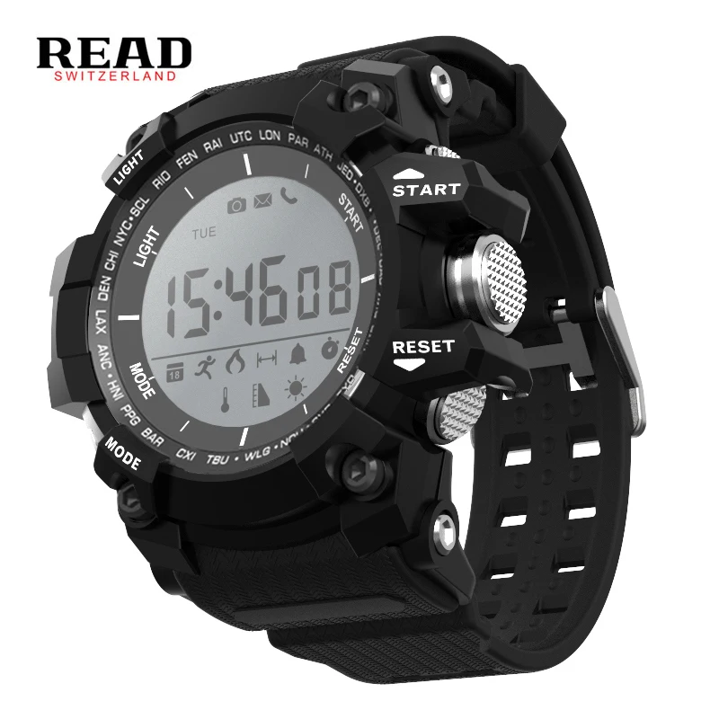 

READ X2 Smart watch Step counter Air pressur Stopwatch Remote camera Bluetooth Wearable Devices Weather Sport IOS Android