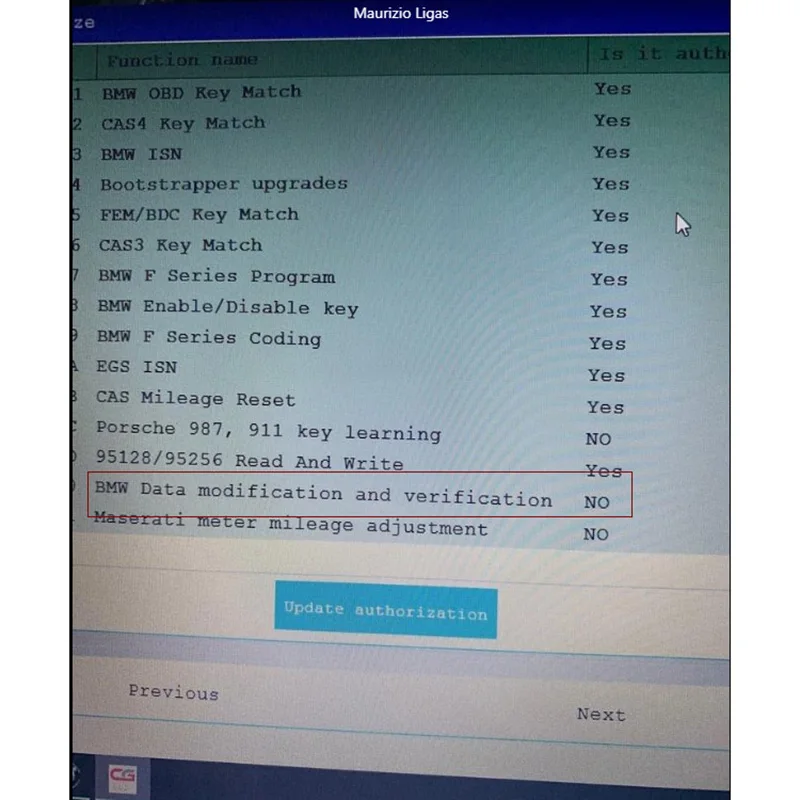 

CG Data modification and verification for BMW for CGDI Prog for BMW MSV80 Key Programmer Automotive Tool Car Diagnostic Tool