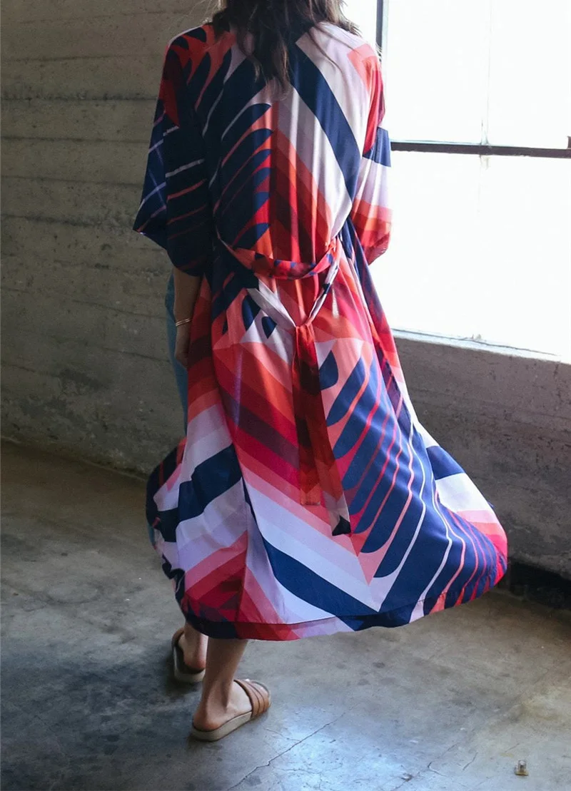 

Print Cotton Beach Dress Sarongs Cover-up Swimwear Pareo Beach Tunic Bathing suit Saida de Praia Bikini cover up