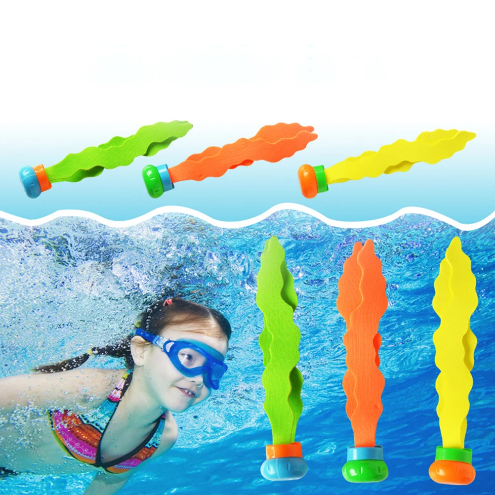 3PCS Colorful Pool Seaweed Diving Toys Bright Color Water Games Toys For Swimming Pool Toy Water Fun Children Gadgets#20