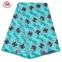 Полиэстер восковая ткань Анкара Binta настоящий воск высокого качества 6 ярдов африканская ткань для вечерние платье FP6185