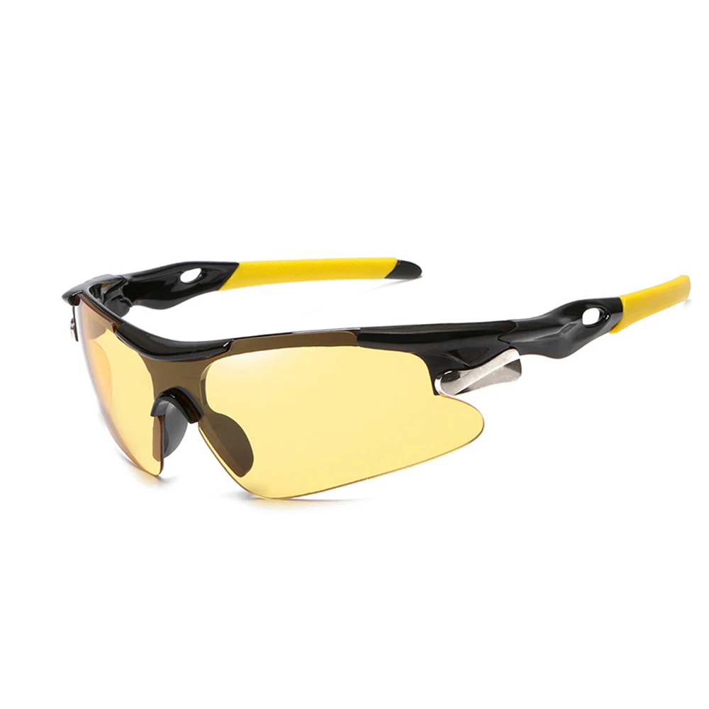 Мужские и женские очки для спорта на открытом воздухе MTB велосипедные очки ветрозащитные очки велосипедные солнцезащитные очки gafas de ciclismo hombre - Цвет: C06 BlackYellowNight