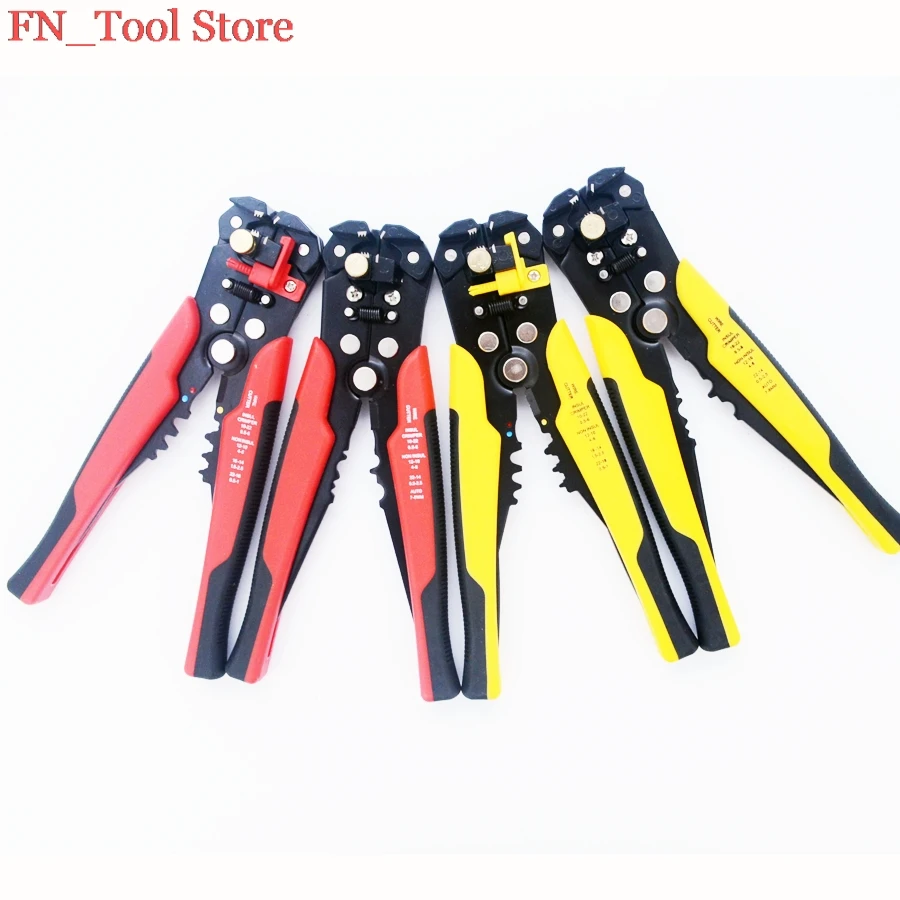 

FASEN 1pcs New Multi functional Cable wire Stripping AWG24-10 0.2-6.0mm2 straight Cutting Crimping tools Wire stripper