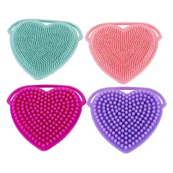 4 шт кисти многофункциональная любящая Чистка сердца силиконовая купальная Щетка массажная щётка для лица Личная забота