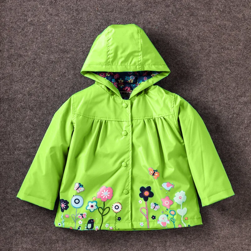 Autumn Waterproof Windbreaker For Boy Baby Trench Coat Kids Long Sleeve Jackets Children Clothing For Girls Fashion Outwear 2-6Y
