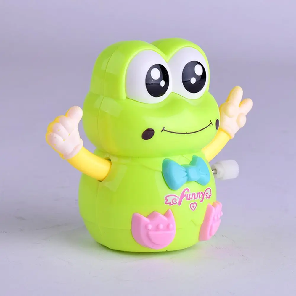 New 1 PC Cartoon Lovely Frog Animal Shape Wind Up Toy Early Educational for Children Plastic Colorful Clockwork Toy Kids Gift