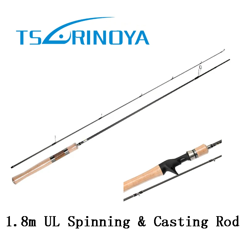 Buy Tsurinoya 1.8m UL Casting Rod or Spinning Rod Power UL Lure Fishing Rod