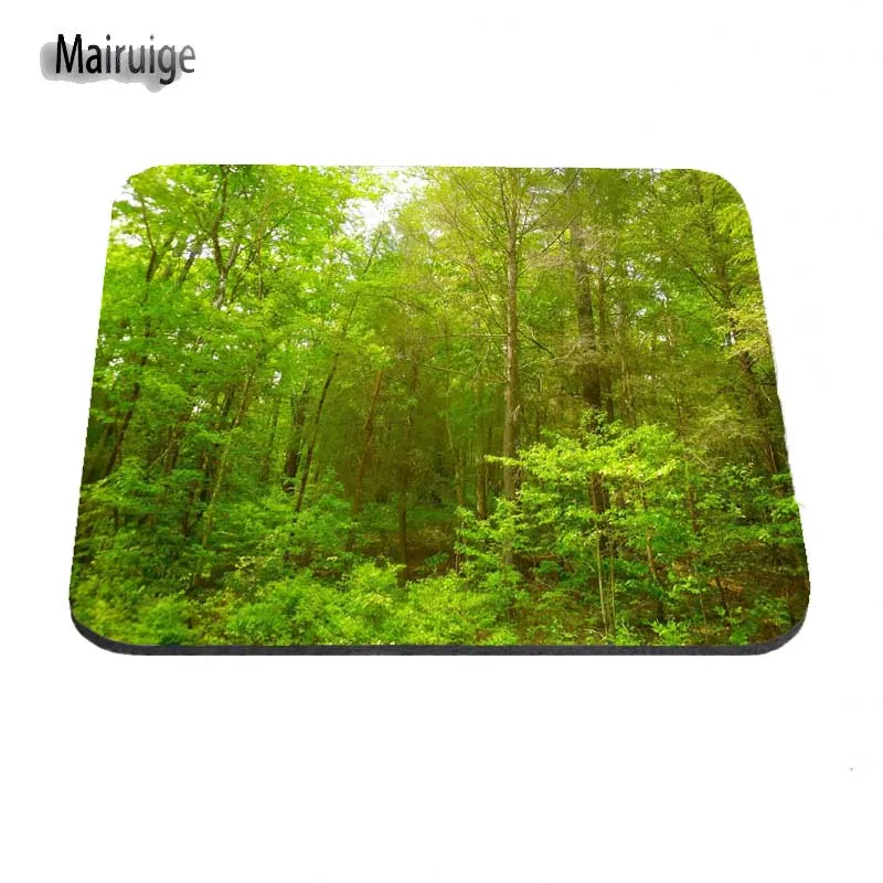 18Deep In Green Forest Anti-Slip Rectangle Mouse Pad Customized Supported 220mmx180mmx2mm and 250mmx290mmx2mm (3)