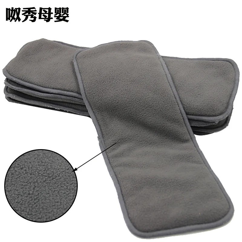 

Baby bamboo charcoal diaper Newborn washable friendly breathable diaper Two layers of bamboo charcoal + two layers of microfiber