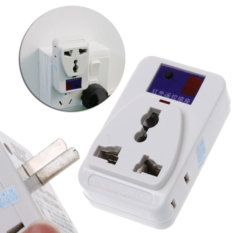 1PC Energy Saving IR Infra Red Wireless Remote Control Outlet Switch