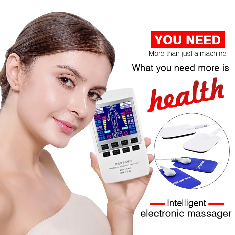 Electronic Tens Pulse Therapy Machine Digital Acupuncture Massager Pain Relief Stimulator Full Body Relax Muscle Device+16 Pads Electronic Tens Pulse Therapy Machine Digital Acupuncture Massager Pain Relief Stimulator Full Body Relax Muscle Device+16 Pads