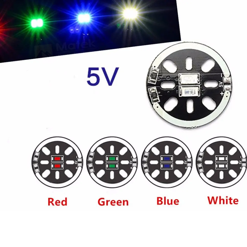 

LED X2/5V Motor Mount for 1806 2204 2206 Motor Multicoptersv Blue for RC Drone FPV Racing Low Power Super Bright import-board H
