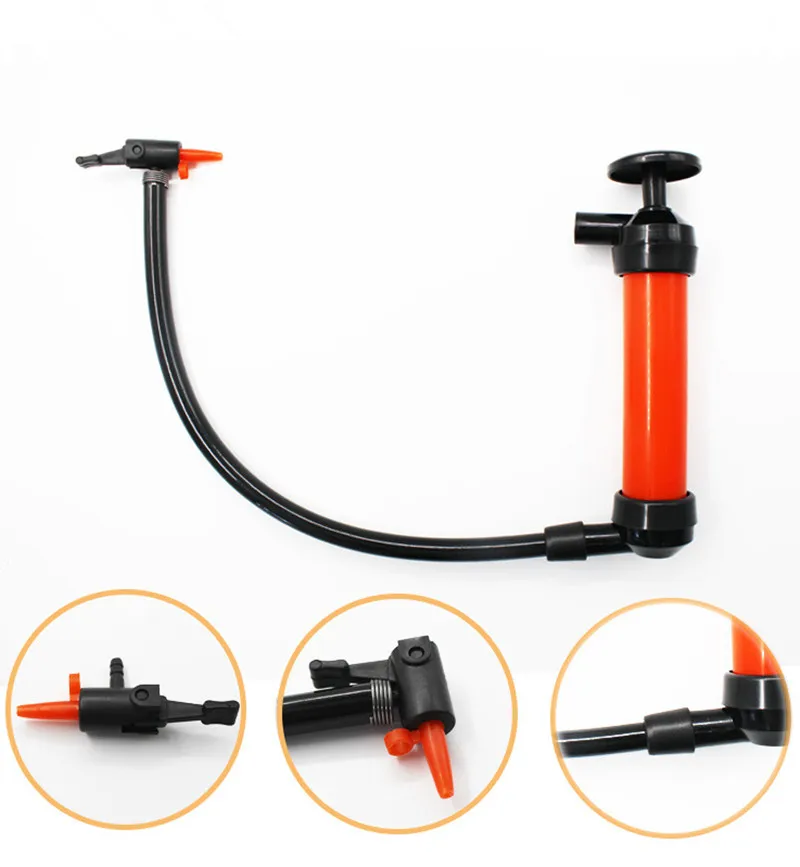 Newest 1Pcs Portable Manual Oil Pump Hand Siphon Tube Car Hose Liquid Gas Transfer Sucker