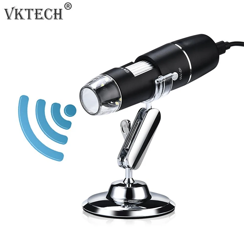 

1000X Wifi Digital Microscope Magnifier USB Inspection Camera 8 LED with Stand for Android IOS Portable Electronic Microscope
