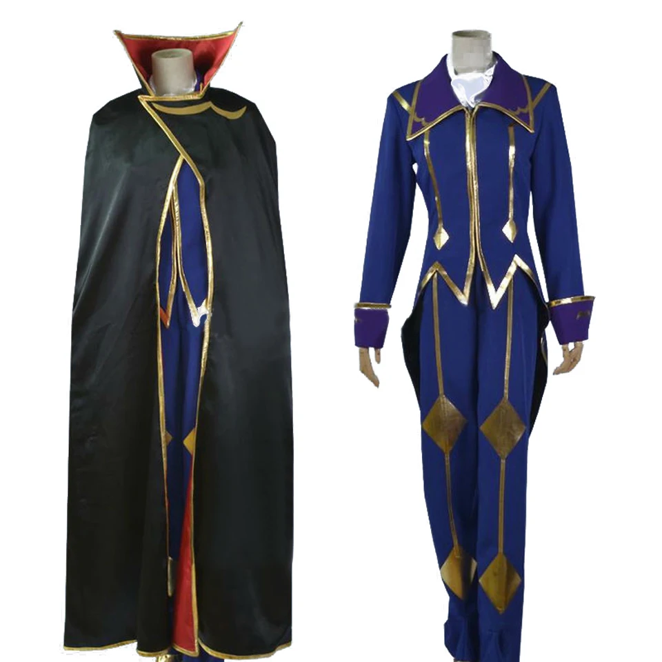 

Custom Code Geass R2 Zero Lelouch Lamperouge Cosplay Costume Set