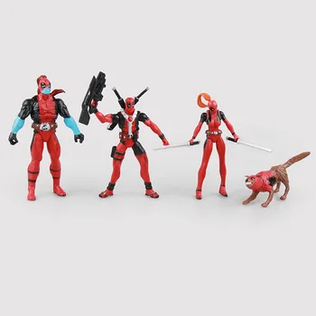 

4" anime&movie 4pcs/lot X-men Deadpool Figure Movie Anime Action Figure Toys collectible model toys