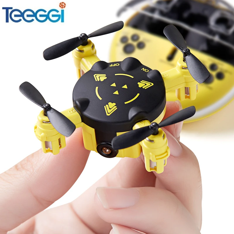 

Teeggi K5 Mini Drone 2.4G 4CH 6-Axis Headless Mode Pocket RC Quadcopter Helicopter Kids Toys VS JJRC H36 H8 Dron